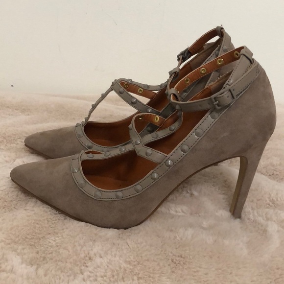 Women’s Kenzie Tan Suede Heels Size 6.5 - Picture 1 of 8